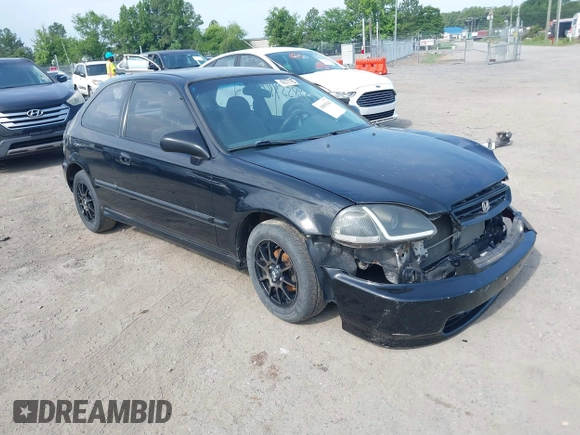 1998 Honda Civic CX with VIN 2HGEJ6321WH112881, listed as a IAAI auction lot 39855441 with 197,139 mi miles. Bid and sale history available at carsss.com. Image 1.
