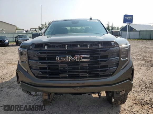 2023 GMC Sierra 1500 with VIN 1GTVUCE82PZ335387, listed as a Copart auction lot 63642514 with 6,106 mi miles and Salvage Title. Bid and sale history available at DreamBid. Image 5.