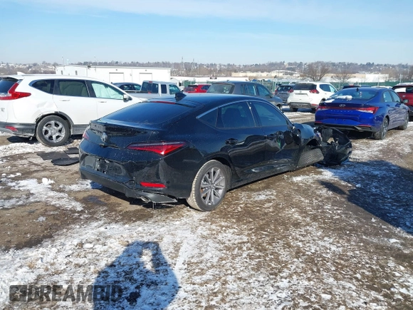 2025 Acura Integra with VIN 19UDE4H24SA010061, listed as a IAAI auction lot 41401387 with 633 mi miles and . Bid and sale history available at DreamBid. Image 4.