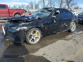 2018 Alfa Romeo Giulia Ti Sport with VIN ZARFAEEN6J7579700, listed as a Copart auction lot 89167755 with 0 mi miles and Salvage Title. Bid and sale history available at carsss.com. Image 1.