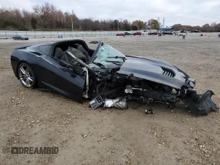 2014 Chevrolet Corvette Z51 3LT with VIN 1G1YM2D7XE5102192, listed as a Copart auction lot 84450934 with Not provided miles and Salvage title. Bid and sale history available at DreamBid. Image 4.