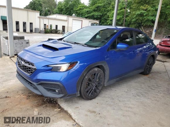 2022 Subaru WRX Premium with VIN JF1VBAF64N9029561, listed as a Copart auction lot 56467545 with 42,596 mi miles and Salvage title. Bid and sale history available at DreamBid. Image 1.