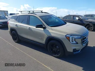 2022 GMC Terrain AT4 with VIN 3GKALYEV9NL259342, listed as a IAAI auction lot 42338407 with 31,590 mi miles and . Bid and sale history available at DreamBid. Image 1.