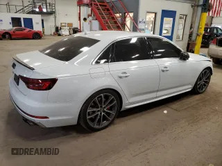 2018 Audi S4 Premium Plus with VIN WAUB4AF45JA133410, listed as a Copart auction lot 44200074 with 74,421 mi miles. Bid and sale history available at carsss.com. Image 3.