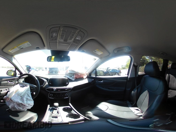 2019 Hyundai Santa Fe SE with VIN 5NMS23AD4KH088902, listed as a IAAI auction lot 42044465 with 34,302 mi miles and . Bid and sale history available at DreamBid. Image 18.