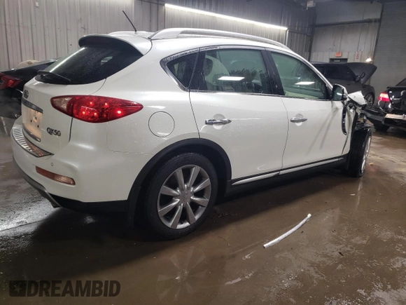 2016 Infiniti QX50 with VIN JN1BJ0RR5GM266790, listed as a Copart auction lot 43274955 with 66,439 mi miles and Salvage Title. Bid and sale history available at carsss.com. Image 3.
