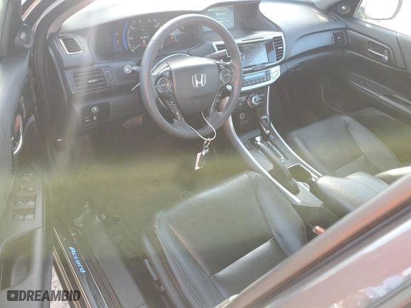 2015 Honda Accord Hybrid Touring with VIN 1HGCR6F76FA013026, listed as a Copart auction lot 87886405 with 98,536 mi miles and Salvage Title. Bid and sale history available at carsss.com. Image 8.
