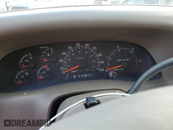 2001 Ford F-350 XL with VIN 3FTSW31F21MA55009, listed as a Copart auction lot 78132974 with 499,771 mi miles and Non Repairable. Bid and sale history available at DreamBid. Image 9.