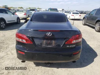 2011 Lexus IS 250 C with VIN JTHFF2C23B2515419, listed as a Copart auction lot 50800855 with 170,079 mi miles and Salvage title. Bid and sale history available at DreamBid. Image 6.