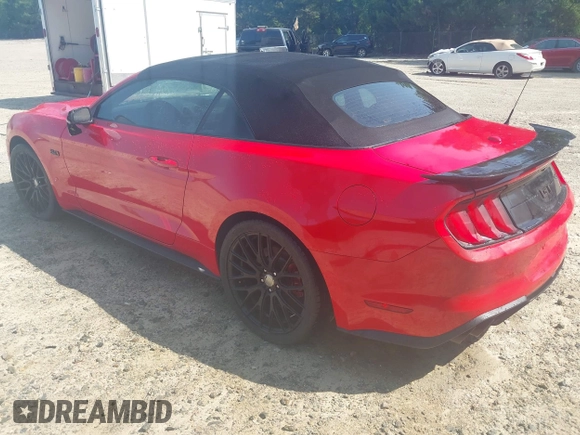 2019 Ford Mustang GT Premium with VIN 1FATP8FF7K5204955, listed as a IAAI auction lot 42190868 with 38,189 mi miles and . Bid and sale history available at DreamBid. Image 3.
