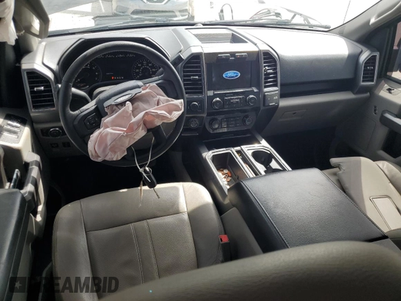 2019 Ford F-150 XL with VIN 1FTEW1C56KKE02968, listed as a Copart auction lot 62542595 with 93,422 mi miles and Salvage title. Bid and sale history available at DreamBid. Image 8.