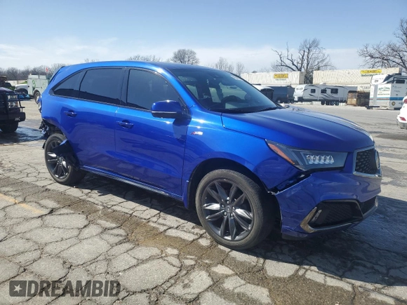 2020 Acura MDX Technology with VIN 5J8YD4H08LL021282, listed as a Copart auction lot 49643005 with 114,218 mi miles and Salvage title. Bid and sale history available at DreamBid. Image 4.