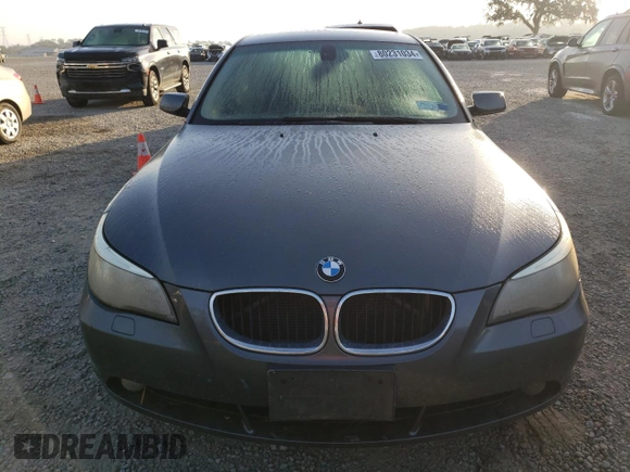 2005 BMW 5 Series 525i with VIN WBANA53535B168215, listed as a Copart auction lot 87463994 with Not provided miles and Non repairable. Bid and sale history available at DreamBid. Image 5.