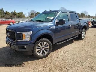 2018 Ford F-150 XL with VIN 1FTEW1EP5JFB40530, listed as a Copart auction lot 52946645 with 106,796 mi miles and Salvage Title. Bid and sale history available at carsss.com. Image 1.