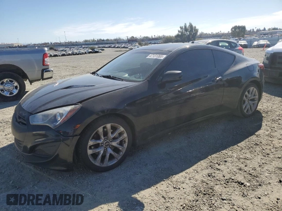 2013 Hyundai Genesis Coupe Premium z VIN KMHHT6KDXDU092323, wystawiony jako Copart lot #47131065 z przebiegiem 144 850 mil mil oraz Szkody całkowita. Historia ofert i sprzedaży dostępna na DreamBid. Obrazek 1.
