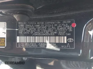 2010 Toyota Prius II with VIN JTDKN3DU4A0059305, listed as a IAAI auction lot 41563162 with 157,898 mi miles. Bid and sale history available at carsss.com. Image 9.