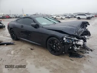 2024 BMW 8 Series M850i xDrive with VIN WBABC4C07RCP91011, listed as a Copart auction lot 42949665 with Not Provided miles and Salvage Title. Bid and sale history available at DreamBid. Image 4.