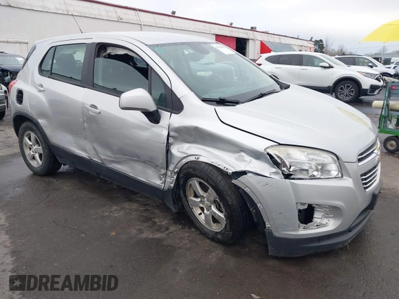 2015 Chevrolet Trax LS with VIN 3GNCJPSBXFL256473, listed as a IAAI auction lot 41130809 with 106,923 mi miles and . Bid and sale history available at DreamBid. Image 1.