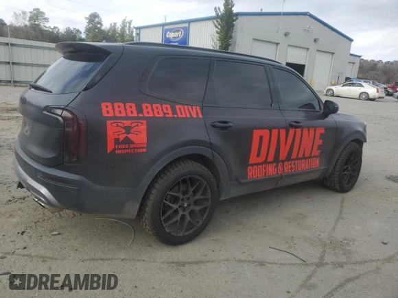 2022 Kia Telluride EX with VIN 5XYP34HC2NG301981, listed as a Copart auction lot 86183774 with 70,373 mi miles and Salvage title. Bid and sale history available at DreamBid. Image 3.
