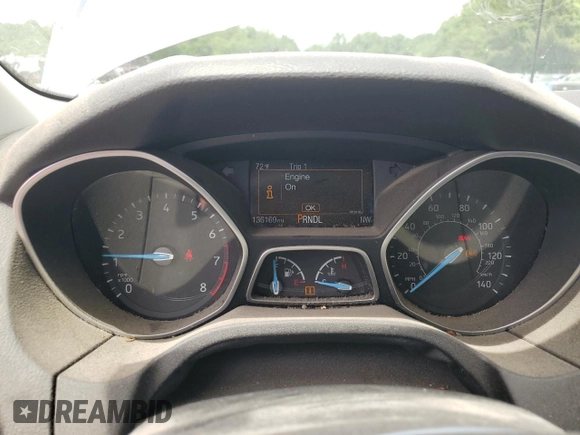 2017 Ford Focus SE with VIN 1FADP3F2XHL201380, listed as a Copart auction lot 56942815 with 136,169 mi miles and Salvage title. Bid and sale history available at DreamBid. Image 9.