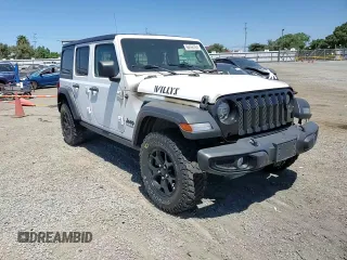 2022 Jeep Wrangler Unlimited Willys with VIN 1C4HJXDM6NW155064, listed as a Copart auction lot 68666394 with Not Provided miles and Salvage Title. Bid and sale history available at DreamBid. Image 11.