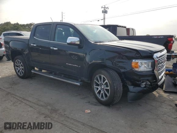 2022 GMC Canyon 4WD Denali with VIN 1GTG6EENXN1314996, listed as a Copart auction lot 70846884 with 12,739 mi miles and Salvage Title. Bid and sale history available at carsss.com. Image 4.