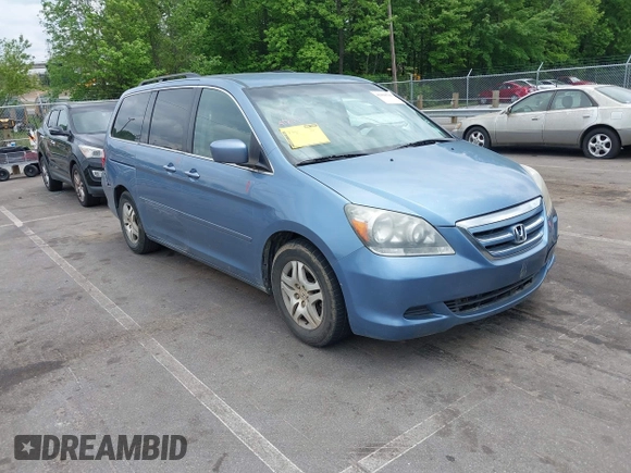 2007 Honda Odyssey EX with VIN 5FNRL38437B126937, listed as a IAAI auction lot 42098793 with 212,343 mi miles and . Bid and sale history available at DreamBid. Image 1.