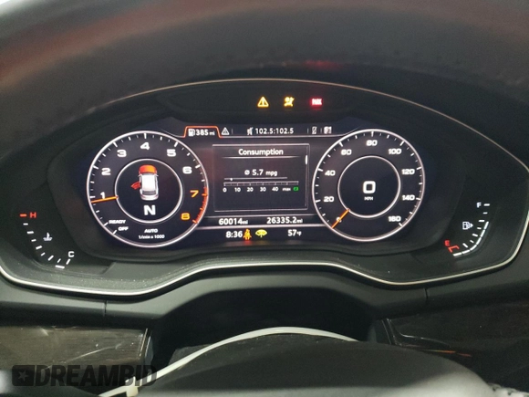 2018 Audi Q5 Premium Plus with VIN WA1BNAFY0J2190573, listed as a Copart auction lot 52830845 with 60,014 mi miles and Salvage Title. Bid and sale history available at carsss.com. Image 9.
