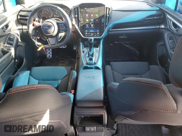 2022 Subaru WRX Premium with VIN JF1VBAH61N8007312, listed as a Copart auction lot 89149885 with 38,594 mi miles and Salvage Title. Bid and sale history available at carsss.com. Image 8.