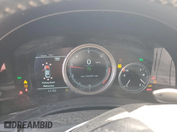 2016 Lexus GS 350 with VIN JTHCZ1BL1GA000513, listed as a Copart auction lot 48637215 with 155,503 mi miles and Salvage Title. Bid and sale history available at DreamBid. Image 9.