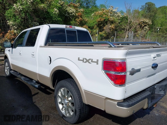 2009 Ford F-150 XL with VIN 1FTPW14VX9KC12608, listed as a IAAI auction lot 41994846 with 279,269 mi miles. Bid and sale history available at carsss.com. Image 3.