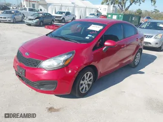 2013 Kia Rio LX with VIN KNADM4A34D6147931, listed as a IAAI auction lot 41638302 with 188,650 mi miles. Bid and sale history available at carsss.com. Image 2.