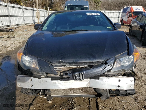 2014 Honda Civic Coupe LX with VIN 2HGFG3B57EH505523, listed as a Copart auction lot 48161055 with 78,045 mi miles and Salvage Title. Bid and sale history available at carsss.com. Image 5.