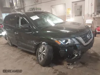 2020 Nissan Pathfinder SL with VIN 5N1DR2CN7LC591114, listed as a IAAI auction lot 41357809 with 118,272 mi miles. Bid and sale history available at carsss.com. Image 1.