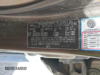 2005 Kia Sportage LX with VIN KNDJE723957075445, listed as a IAAI auction lot 42573760 with 185,000 mi miles and . Bid and sale history available at DreamBid. Image 9.