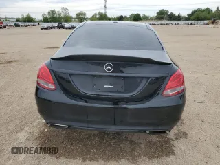 2017 Mercedes-Benz C 300 with VIN 55SWF4JB2HU215066, listed as a Copart auction lot 57427375 with 78,506 mi miles and Salvage title. Bid and sale history available at DreamBid. Image 6.