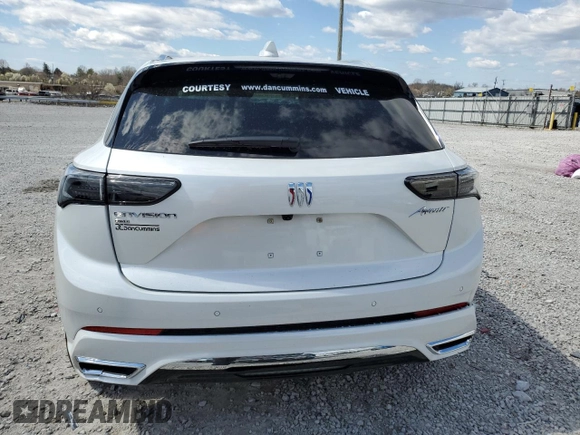 2025 Buick Envision Preferred with VIN LRBFZME49SD005985, listed as a Copart auction lot 50192235 with 555 mi miles and Salvage Title. Bid and sale history available at DreamBid. Image 6.