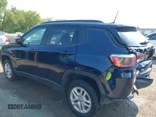2018 Jeep Compass Sport with VIN 3C4NJDAB8JT143518, listed as a IAAI auction lot 42465162 with 183,632 mi miles and . Bid and sale history available at DreamBid. Image 6.