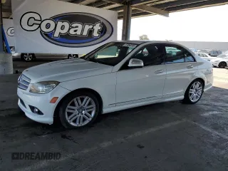 2009 Mercedes-Benz C 300 Sport with VIN WDDGF54X79R078677, listed as a Copart auction lot 57886295 with 71,306 mi miles and Salvage title. Bid and sale history available at DreamBid. Image 1.