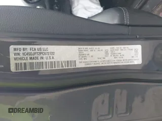 2023 Dodge Durango Pursuit с VIN 1C4SDJFT2PC672722, выставлен на аукционе IAAI как лот 42232456 с пробегом 9 724 миль миль и . История ставок и продаж доступна на DreamBid. Изображение 9.