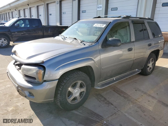 2006 Chevrolet TrailBlazer LT with VIN 1GNDT13S362231054, listed as a Copart auction lot 43512425 with NaN miles and Salvage Title. Bid and sale history available at carsss.com. Image 1.