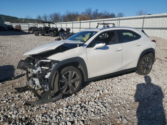 2022 Lexus UX with VIN JTHX3JBH4N2053616, listed as a Copart auction lot 85217794 with 49,510 mi miles and Salvage Title. Bid and sale history available at carsss.com. Image 1.