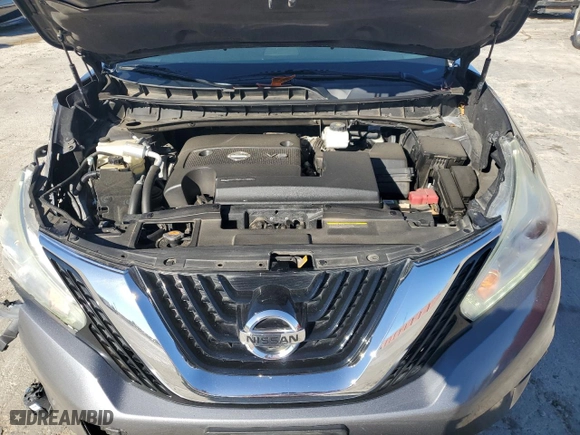 2017 Nissan Murano SV with VIN 5N1AZ2MG0HN135101, listed as a Copart auction lot 85617384 with 91,167 mi miles and Salvage Title. Bid and sale history available at carsss.com. Image 14.