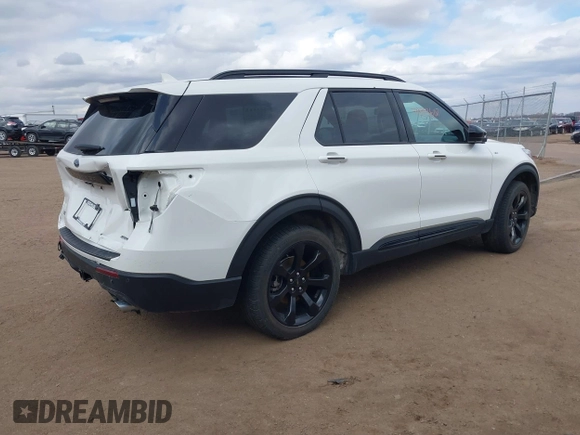 2023 Ford Explorer ST-Line with VIN 1FMSK8KH9PGA14528, listed as a IAAI auction lot 41803607 with 50,146 mi miles and . Bid and sale history available at DreamBid. Image 4.