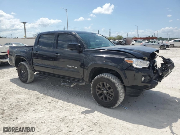 2021 Toyota Tacoma 2WD SR5 with VIN 5TFAZ5CN2MX100662, listed as a Copart auction lot 53911195 with 23,943 mi miles and Salvage Title. Bid and sale history available at carsss.com. Image 4.