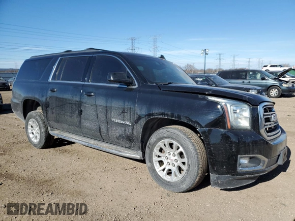 2015 GMC Yukon XL SLT with VIN 1GKS2HKC4FR631724, listed as a Copart auction lot 42298335 with 0 mi miles and Salvage Title. Bid and sale history available at carsss.com. Image 4.
