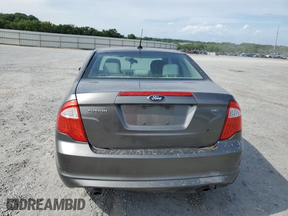 2012 Ford Fusion SE with VIN 3FAHP0HG9CR342931, listed as a Copart auction lot 58823775 with Not provided miles and Salvage title. Bid and sale history available at DreamBid. Image 6.