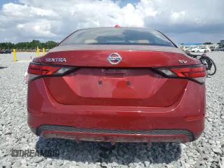 2020 Nissan Sentra SV with VIN 3N1AB8CV9LY306499, listed as a Copart auction lot 54952555 with 22,881 mi miles and Salvage Title. Bid and sale history available at DreamBid. Image 6.