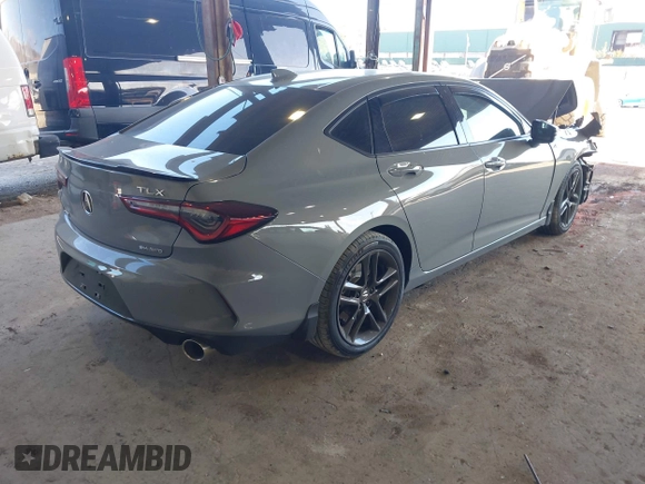 2025 Acura TLX w/A-Spec Package with VIN 19UUB6F53SA000302, listed as a IAAI auction lot 41806125 with 5,000 mi miles and . Bid and sale history available at DreamBid. Image 4.