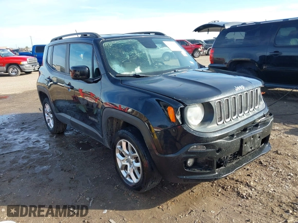 2017 Jeep Renegade Latitude z VIN ZACCJBBB8HPF76347, wystawiony jako IAAI lot #41397916 z przebiegiem 281 192 mil mil oraz . Historia ofert i sprzedaży dostępna na DreamBid. Obrazek 1.